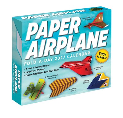 Paper Airplane 2027 Fold-A-Day Calendar Paper Airplane 2027 Fold-A-Day Calendar