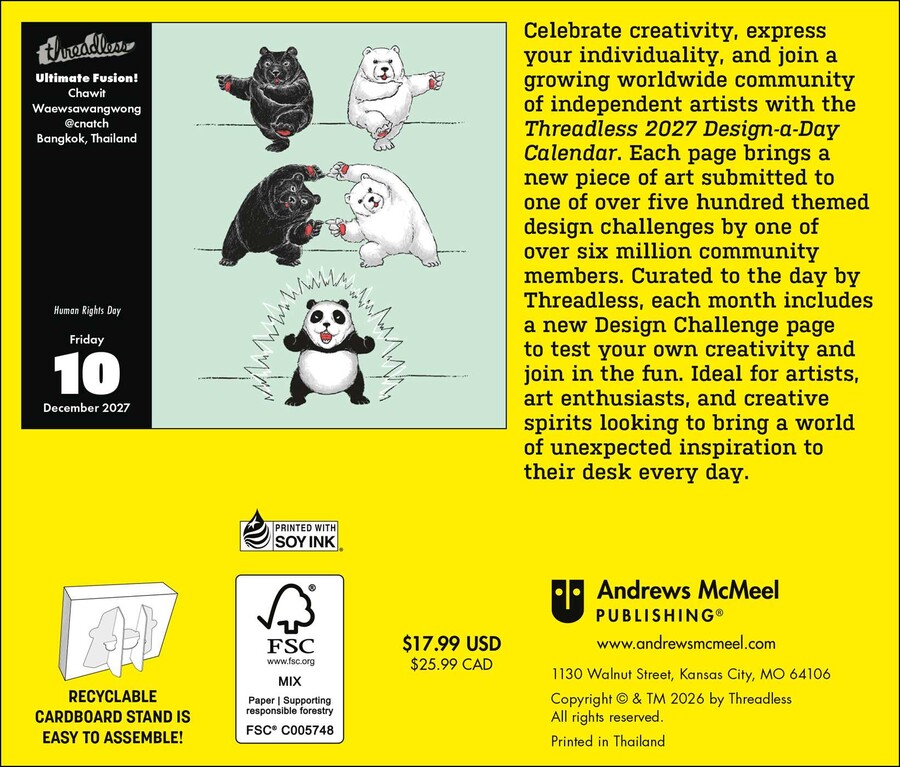 Threadless 2027 Design-a-Day Calendar