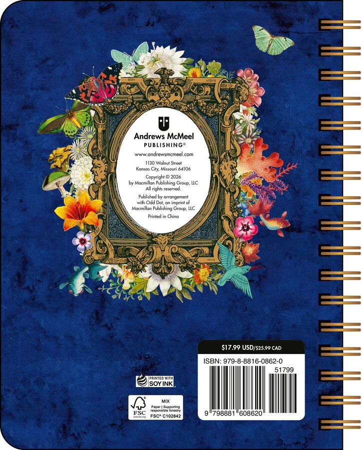 Antiquarian Sticker Book 2027 Monthly/Weekly Planner Calendar