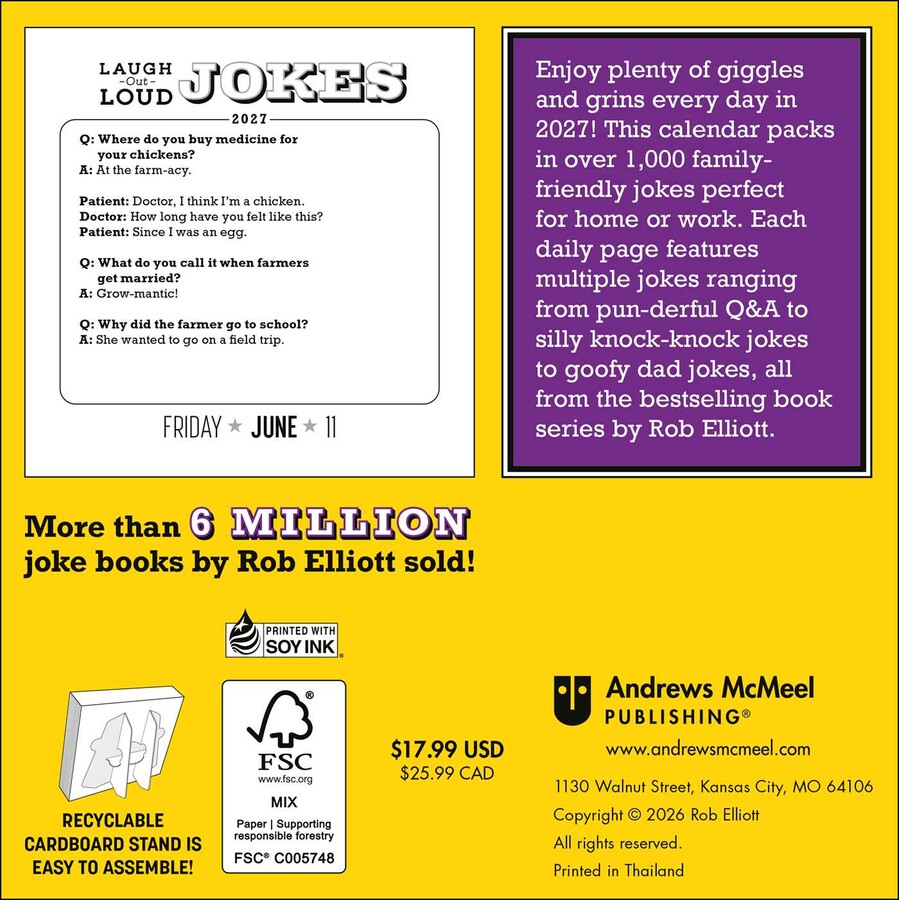 Laugh-Out-Loud Jokes 2027 Day-to-Day Calendar