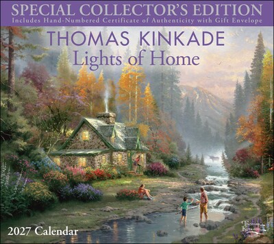 Thomas Kinkade Special Collector's Edition 2027 Deluxe Wall Calendar with Print Thomas Kinkade Special Collector's Edition 2027 Deluxe Wall Calendar with Print