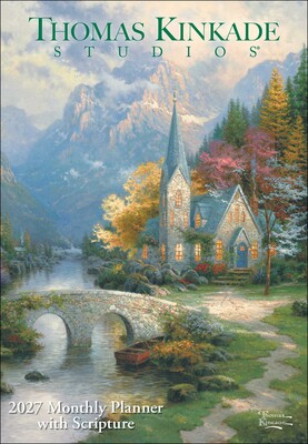 Thomas Kinkade Studios® 2027 Monthly Pocket Planner Calendar with Scripture Thomas Kinkade Studios® 2027 Monthly Pocket Planner Calendar with Scripture