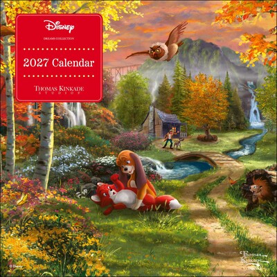 Disney Dreams Collection by Thomas Kinkade Studios 2027 Mini Wall Calendar Disney Dreams Collection by Thomas Kinkade Studios 2027 Mini Wall Calendar