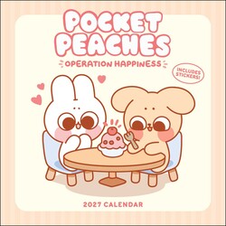 Pocket Peaches 2027 Wall Calendar with Stickers Pocket Peaches 2027 Wall Calendar with Stickers