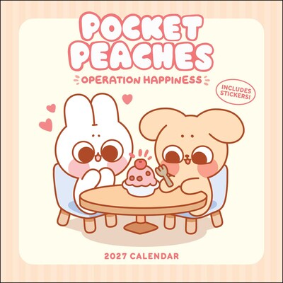 Pocket Peaches 2027 Wall Calendar with Stickers Pocket Peaches 2027 Wall Calendar with Stickers