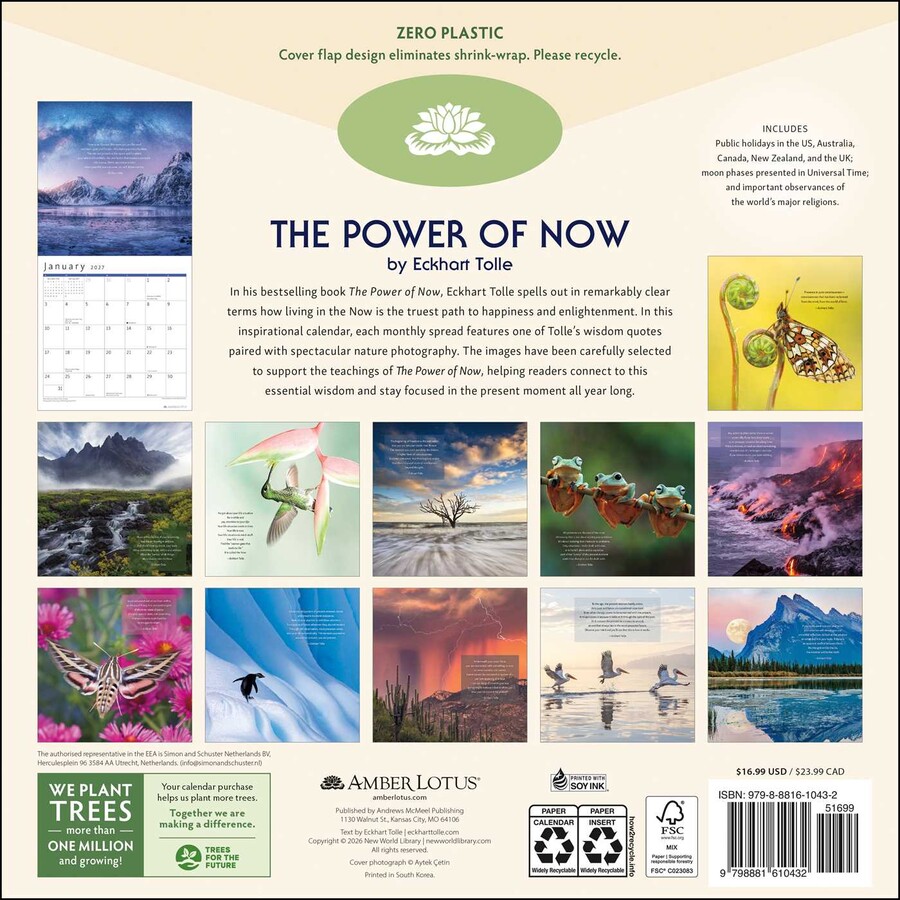 Power of Now 2027 Wall Calendar