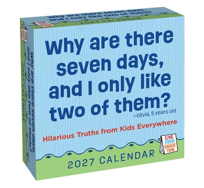 Live from Snack Time 2027 Day-to-Day Calendar Live from Snack Time 2027 Day-to-Day Calendar