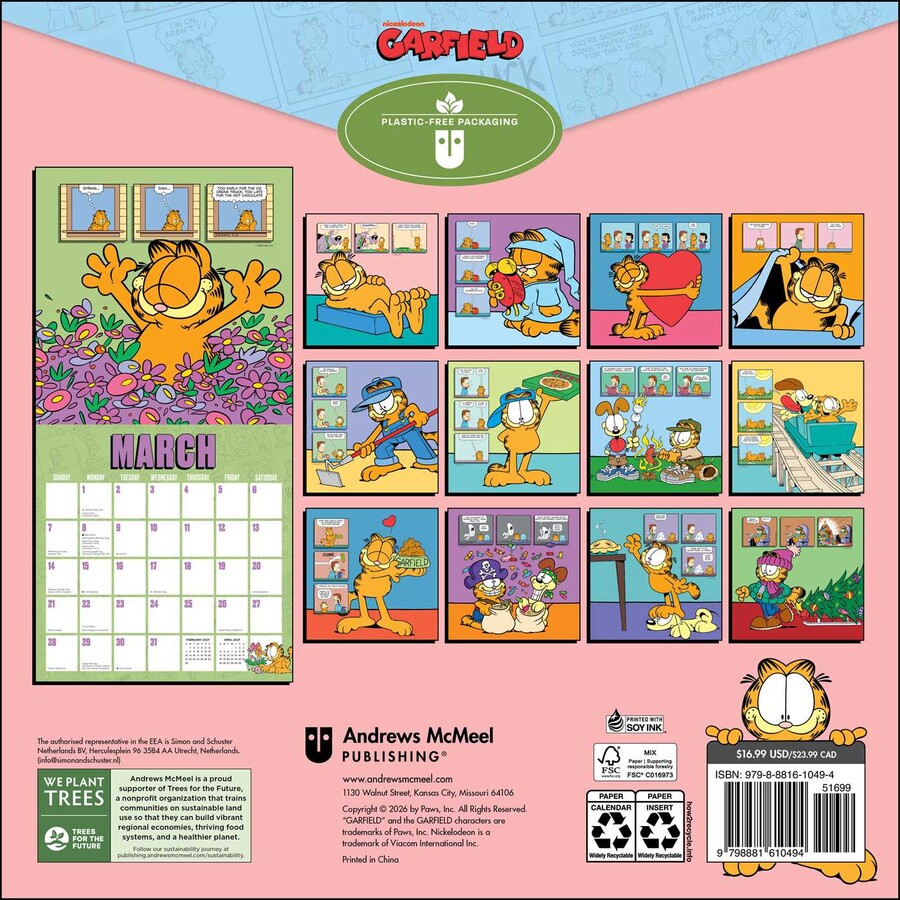 Garfield 2027 Wall Calendar