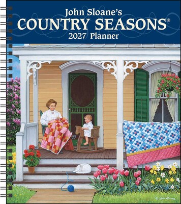 John Sloane's Country Seasons® 12-Month 2027 Monthly/Weekly Planner Calendar John Sloane's Country Seasons® 12-Month 2027 Monthly/Weekly Planner Calendar