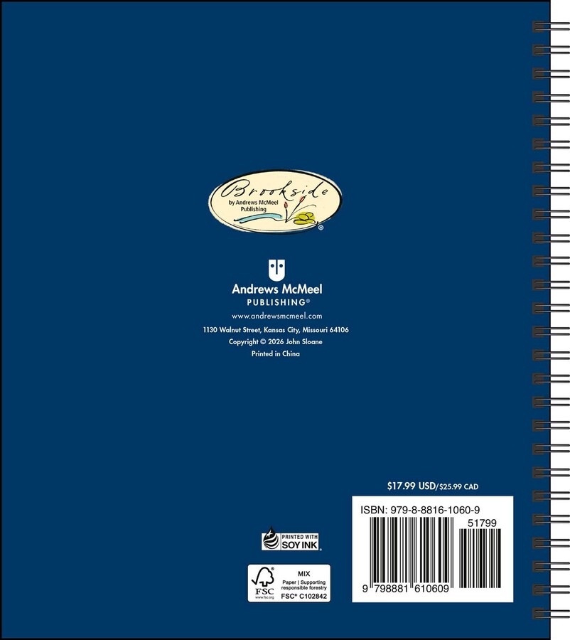 John Sloane's Country Seasons® 12-Month 2027 Monthly/Weekly Planner Calendar