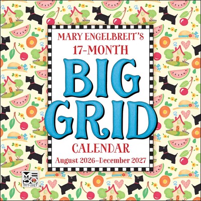 Mary Engelbreit's 2026-2027 17-Month Big Grid Wall Planner Calendar Mary Engelbreit's 2026-2027 17-Month Big Grid Wall Planner Calendar