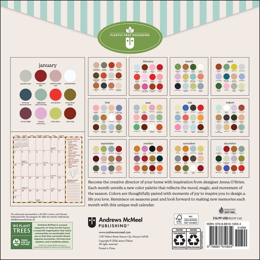 Joy of Color 2027 Wall Calendar