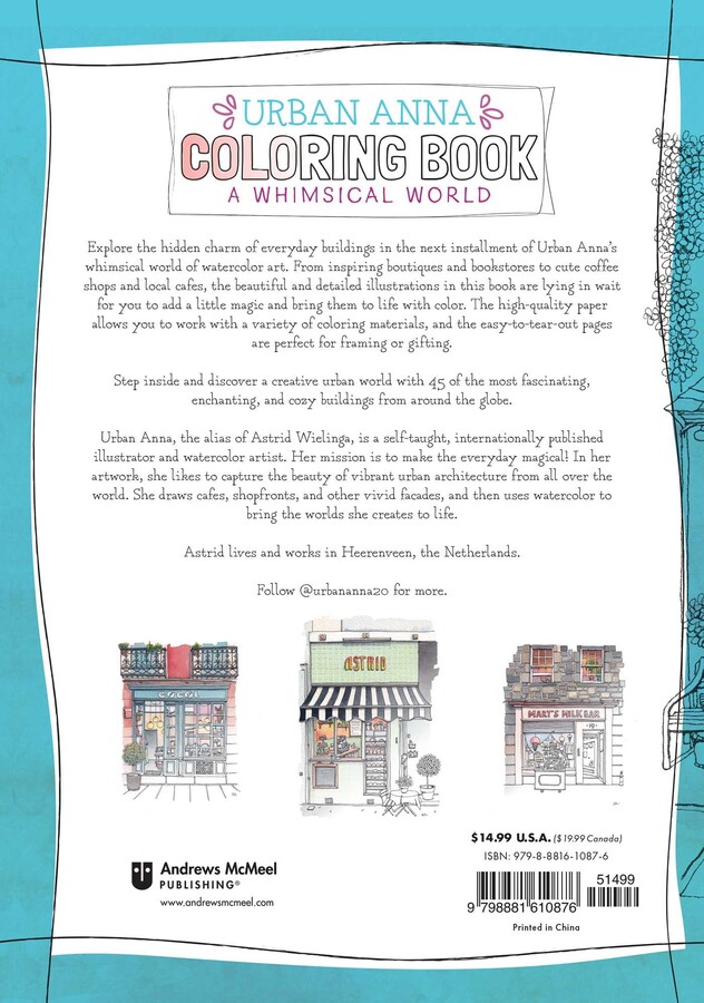 Urban Anna Coloring Book: A Whimsical World