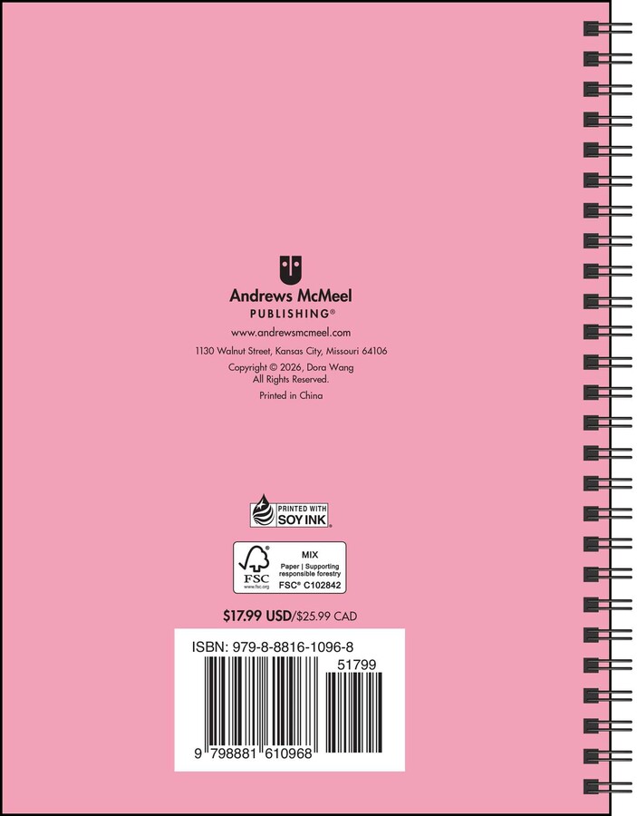 Pocket Peaches 2027 Monthly/Weekly Coloring Planner with Stickers to Color