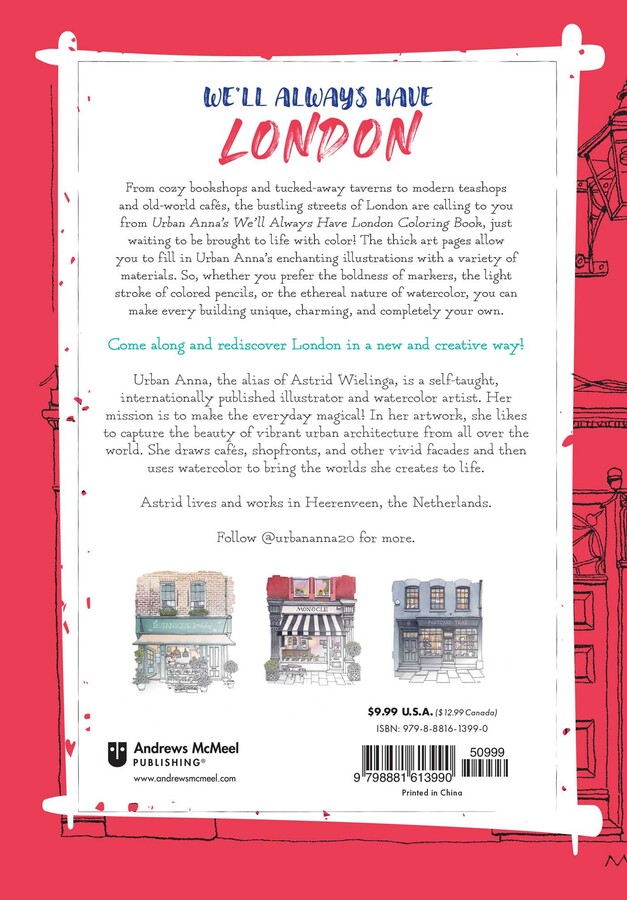 Urban Anna's We'll Always Have London Coloring Book