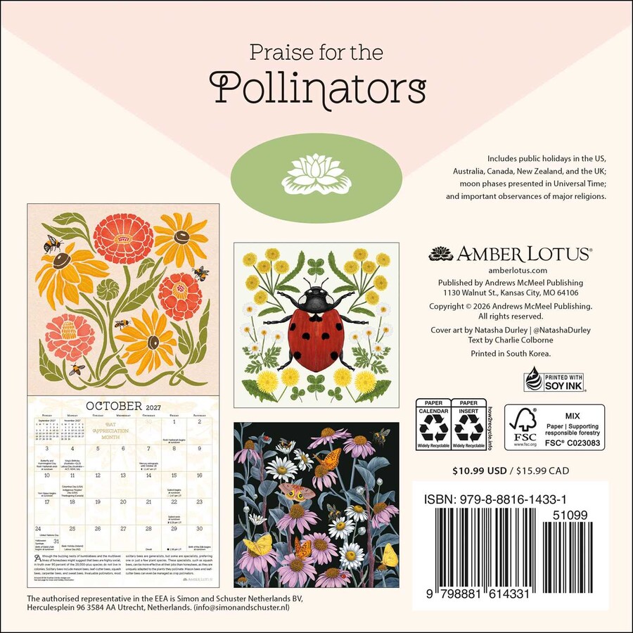 Praise for the Pollinators 2027 Mini Wall Calendar