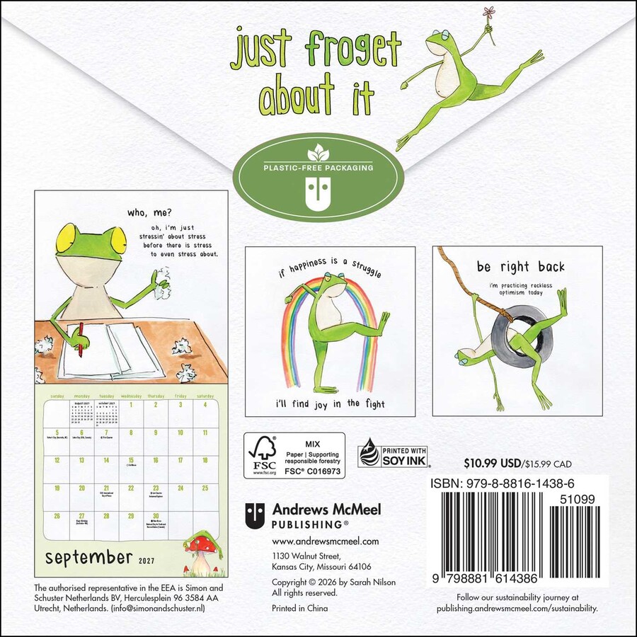 Just Froget About It 2027 Mini Wall Calendar