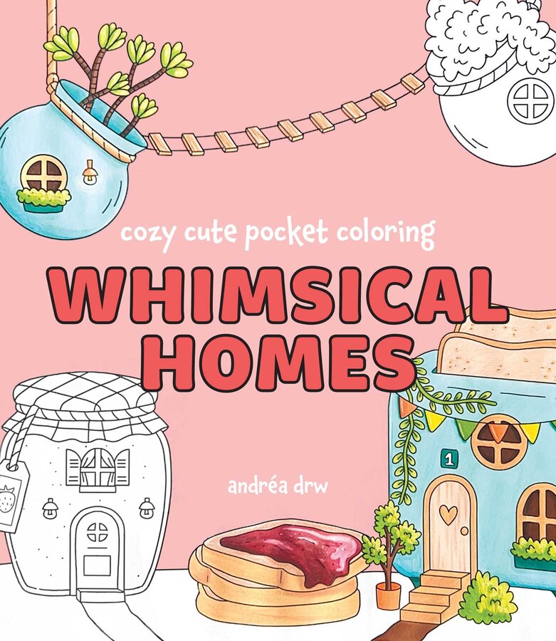 Cozy Cute Pocket Coloring: Whimsical Homes