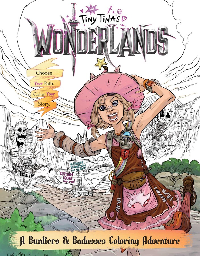 Tiny Tina's Wonderlands A Bunkers & Badasses Coloring Adventure Book