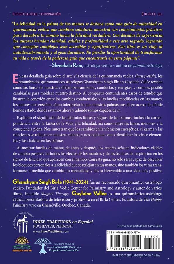 felicidad en la palma de tus manos