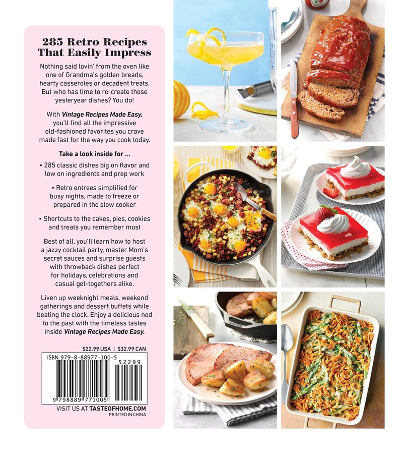 Taste of Home Vintage Recipes Made Easy