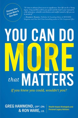 You Can Do MORE that Matters You Can Do MORE that Matters