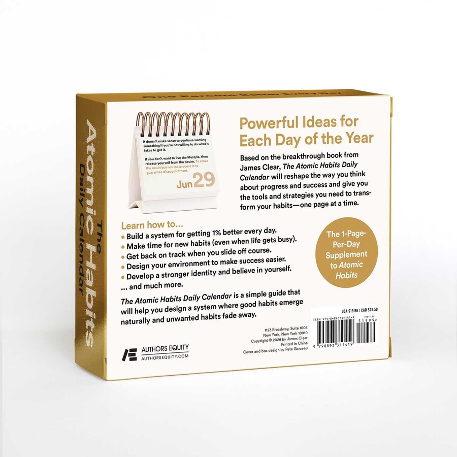 The Atomic Habits Daily Calendar