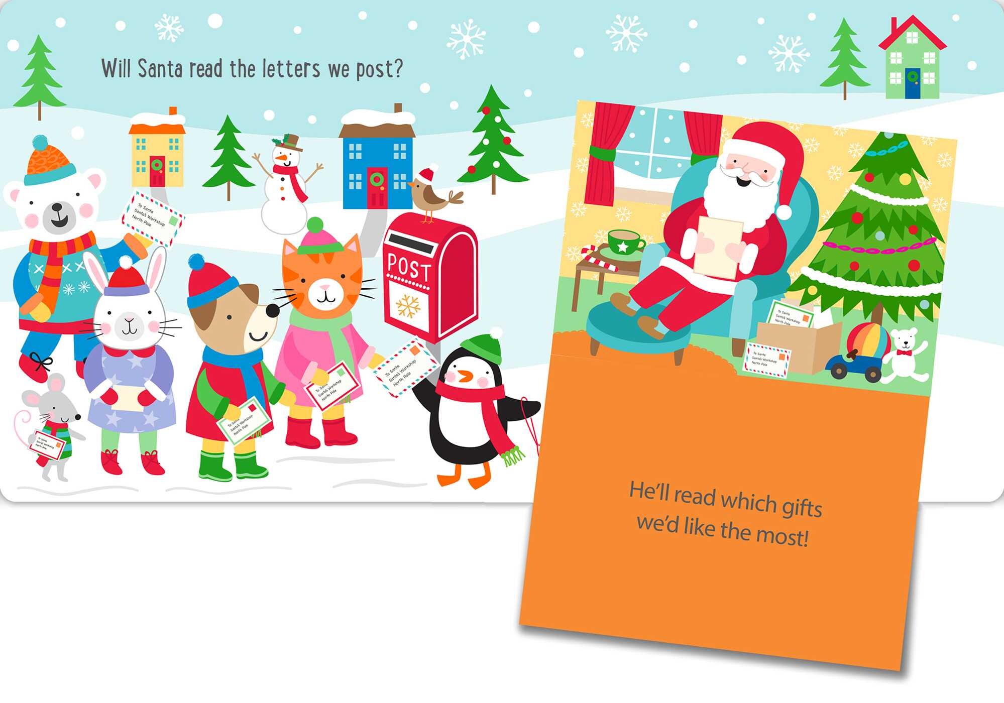 Santa's Surprise: Chunky Lift-the-Flap Board Book