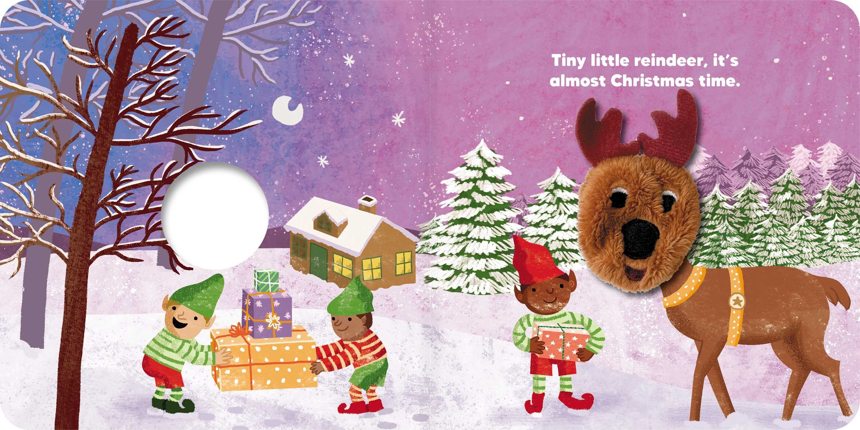 Little Reindeer: Finger Puppet Book