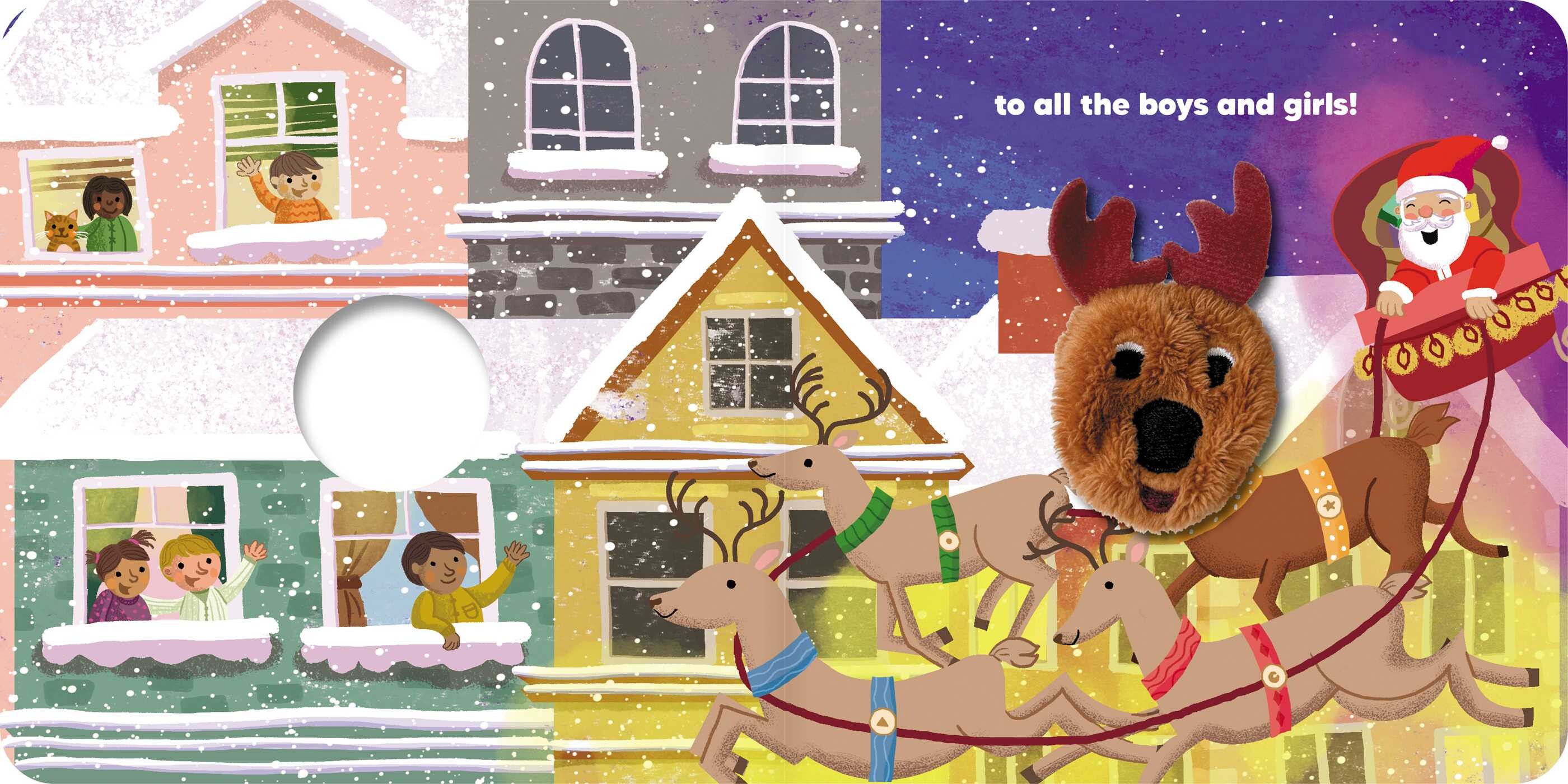 Little Reindeer: Finger Puppet Book