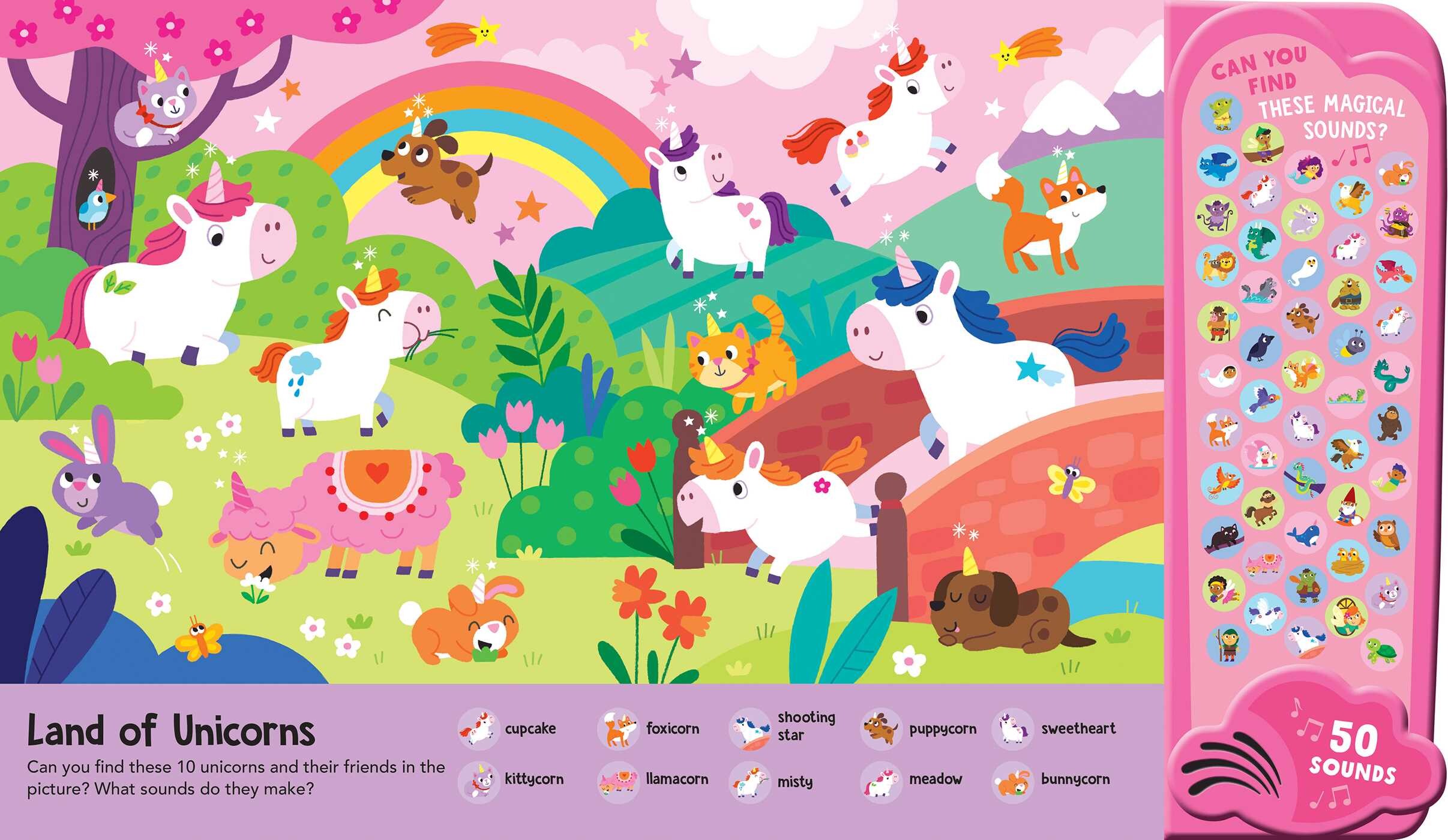 Unicorns & Mythical Creatures: 50 Button Sound Book