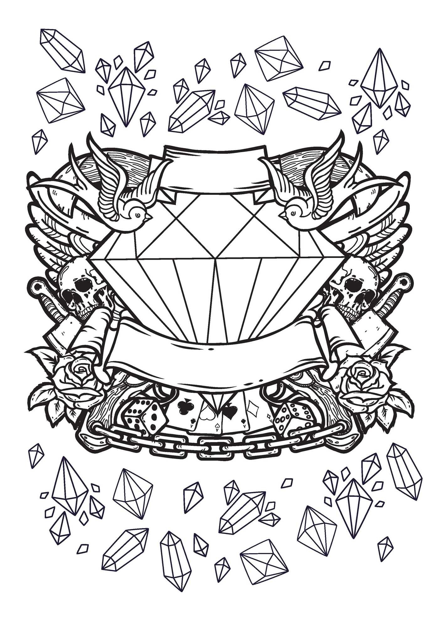 Tattoo Design: Coloring Book | Book by Lake Press | Official Publisher ...