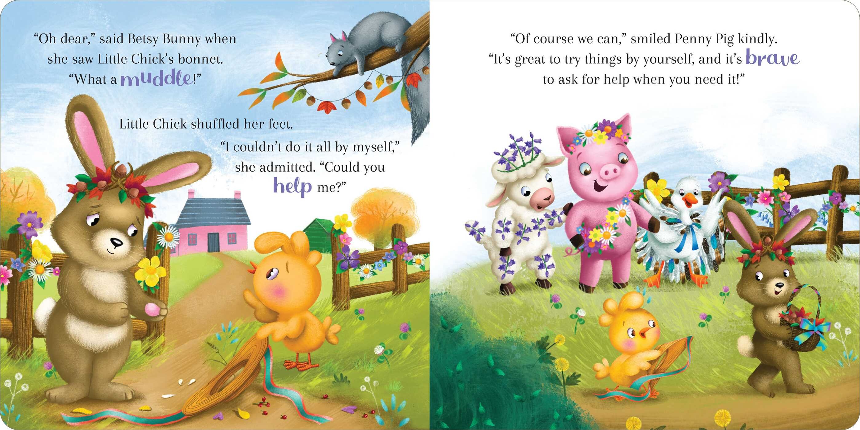 Little Chick's Spring Bonnet: Padded Board Book