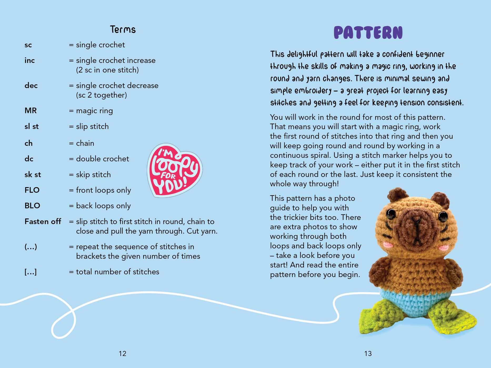Happy Capy: Crochet Book & Kit