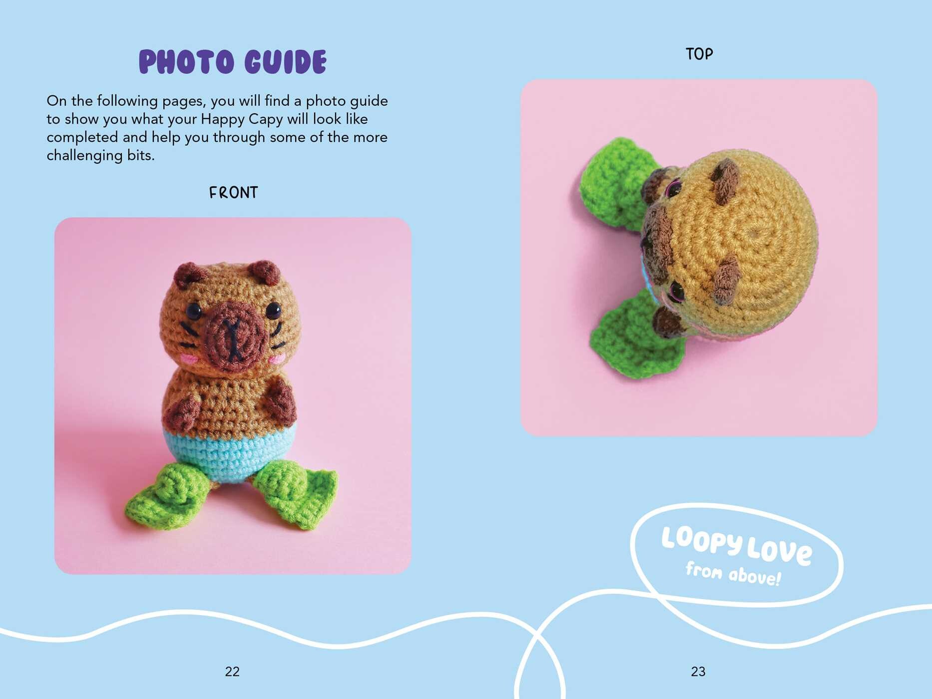 Happy Capy: Crochet Book & Kit