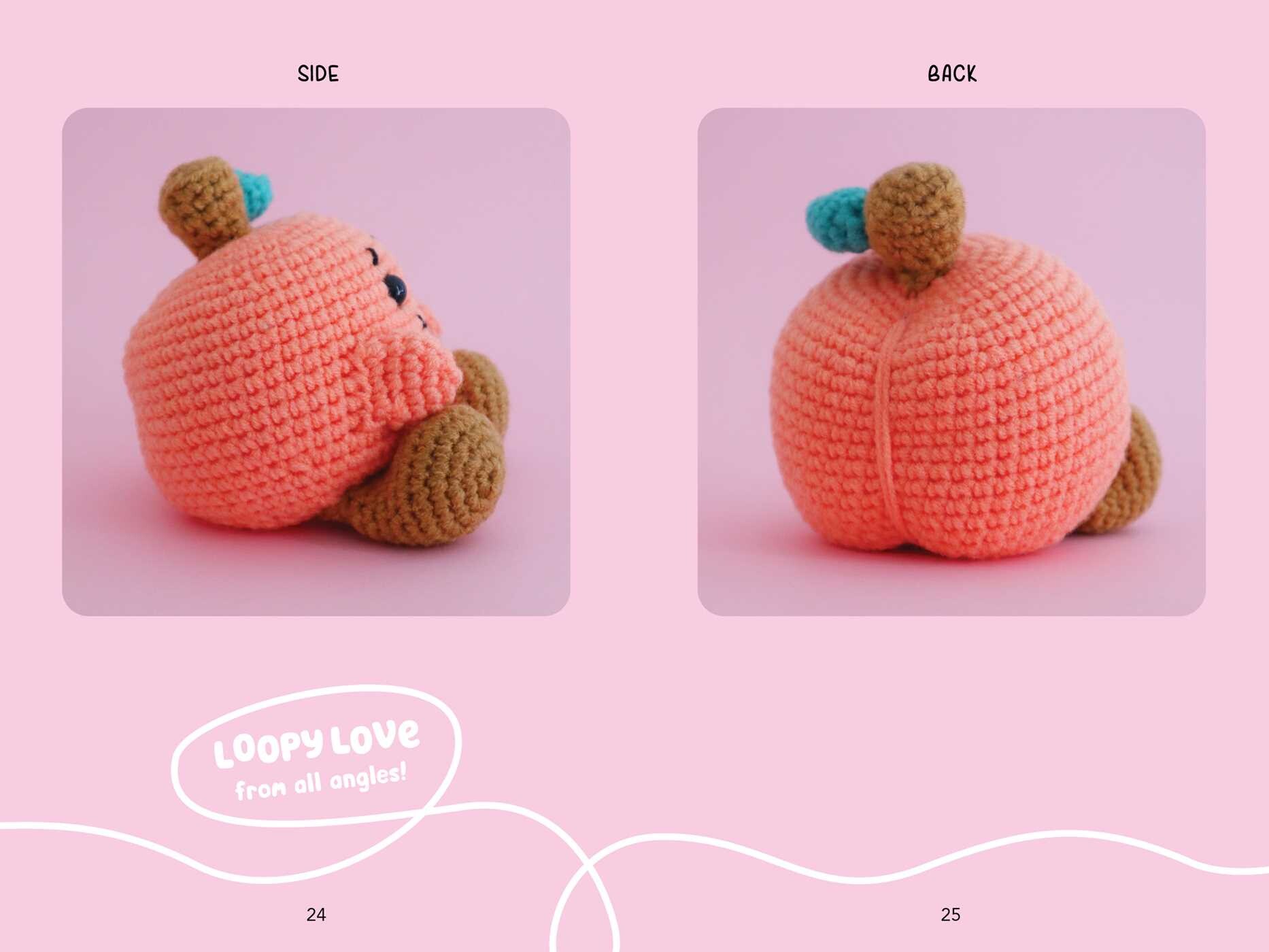 Perfect Peach: Crochet Book & Kit