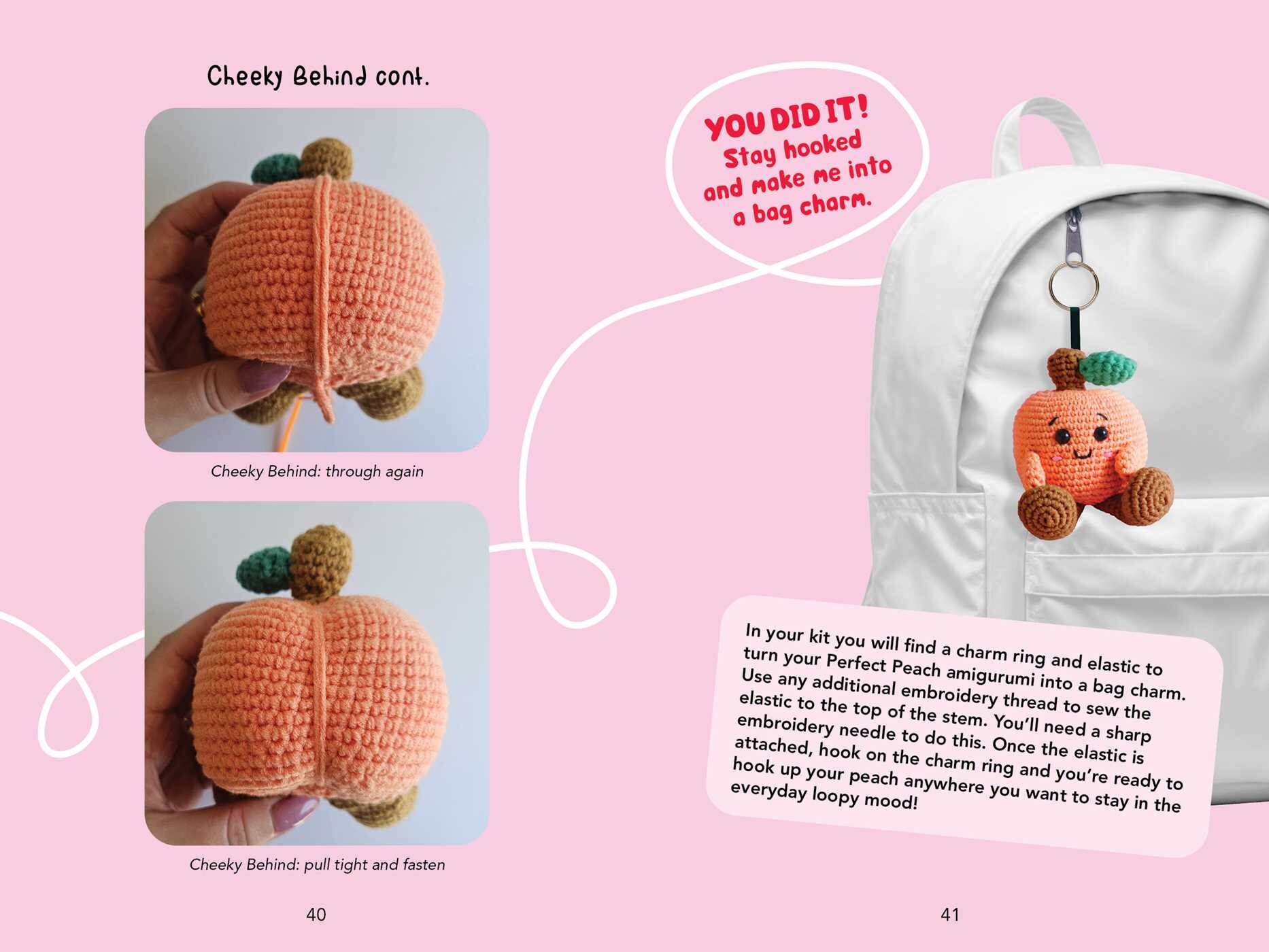 Perfect Peach: Crochet Book & Kit
