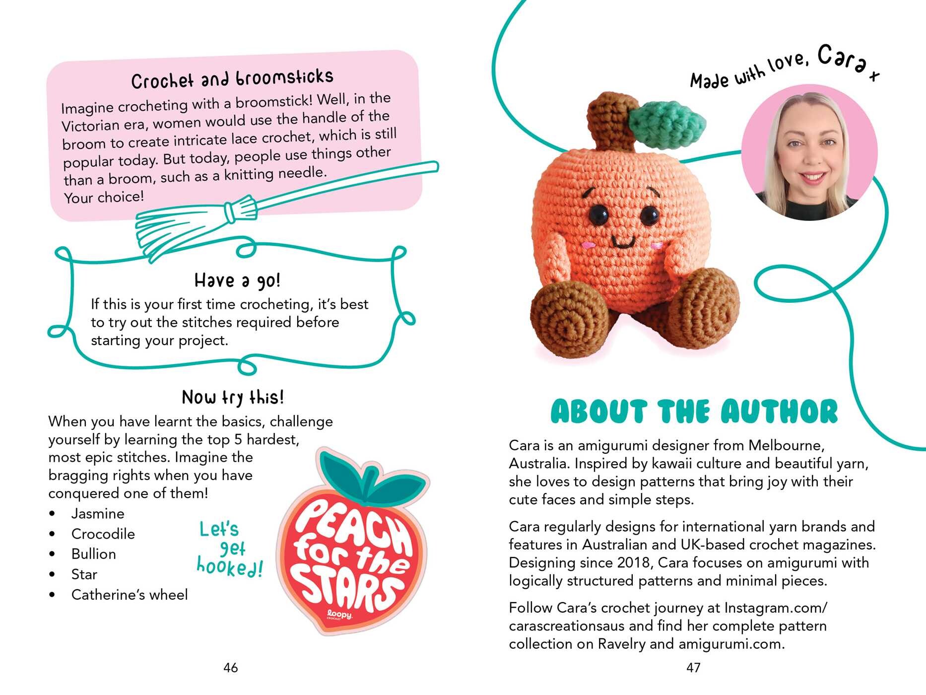 Perfect Peach: Crochet Book & Kit