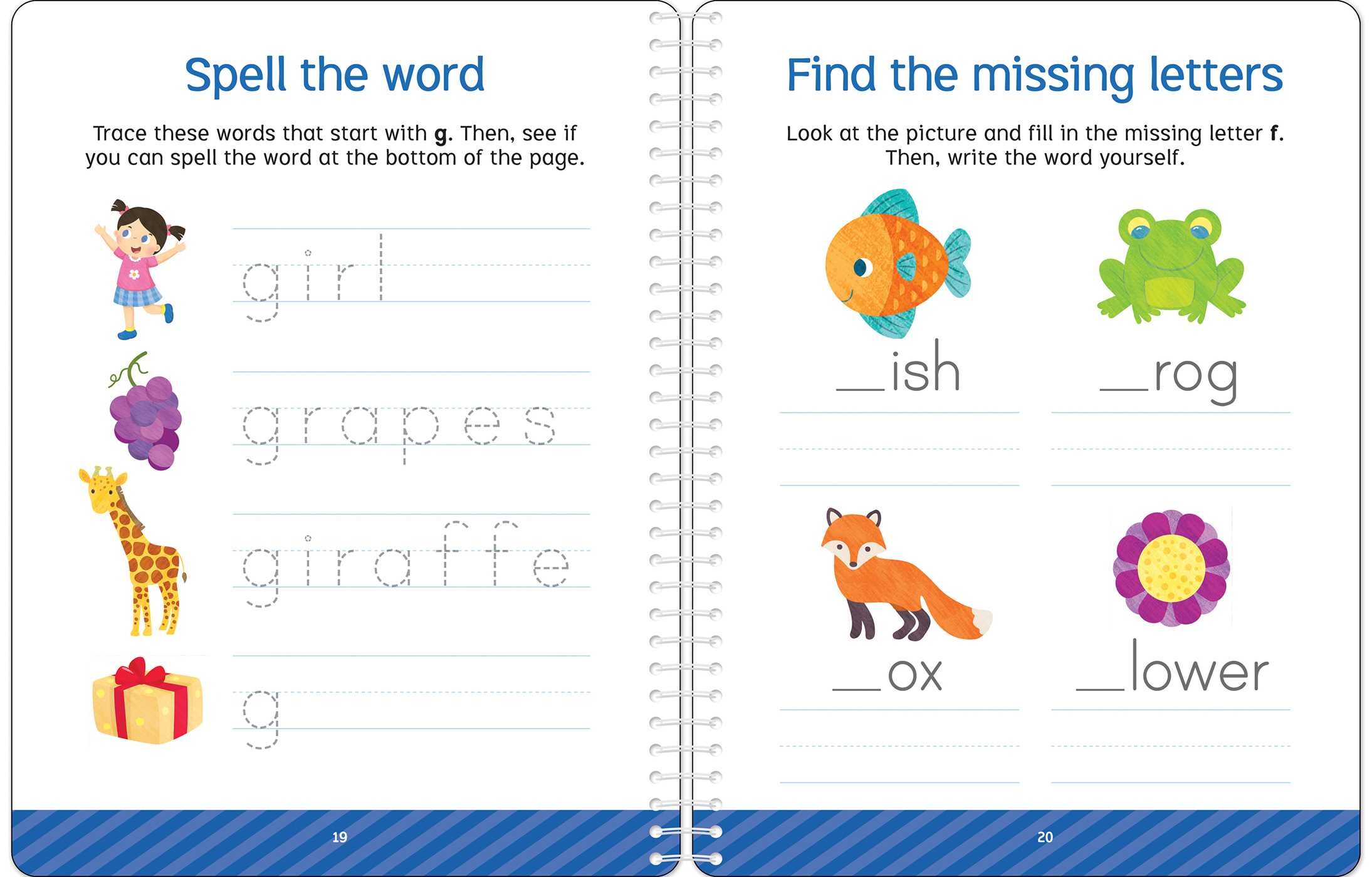 First Words: Write & Wipe Activity Book
