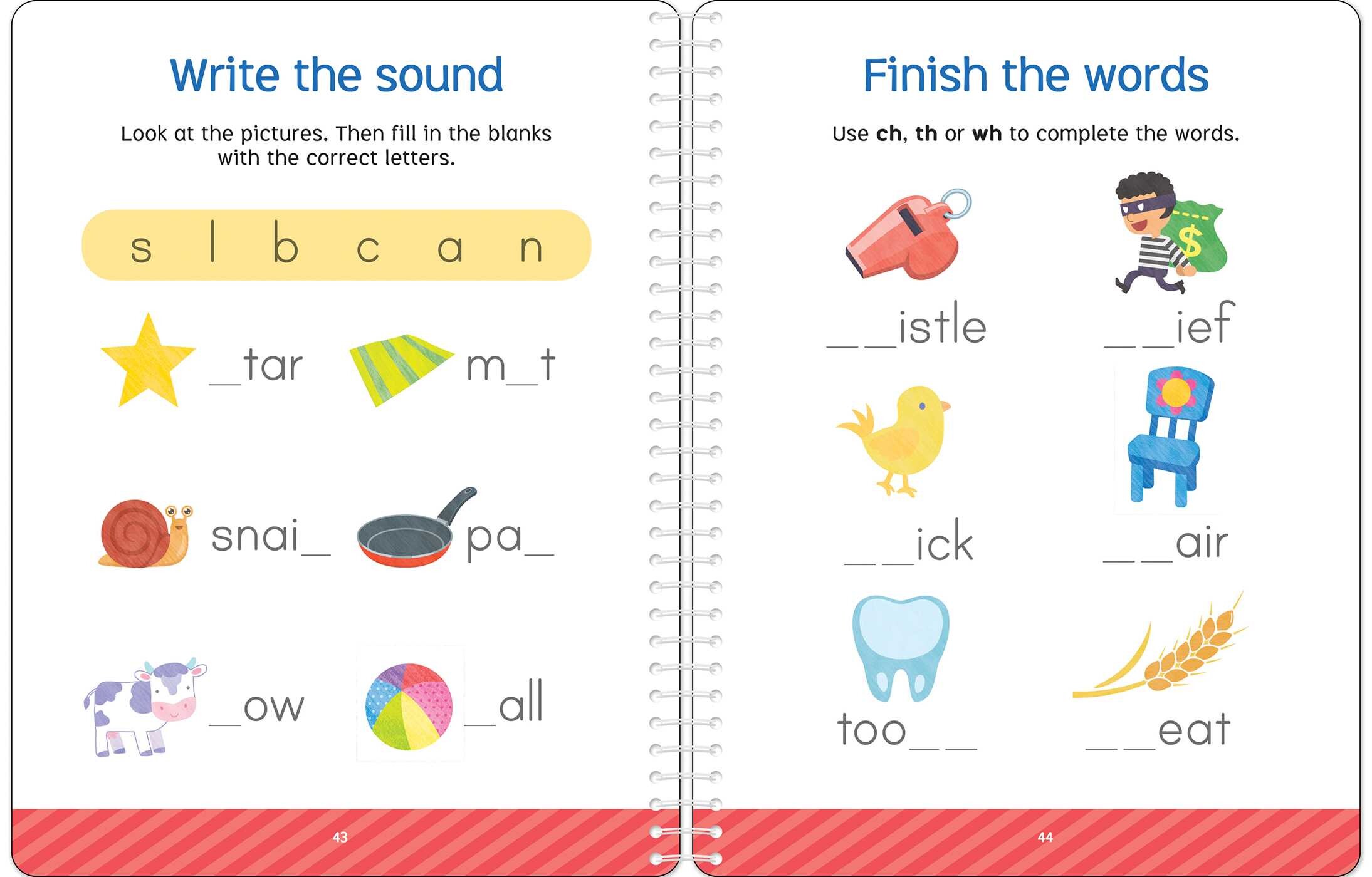 First Words: Write & Wipe Activity Book