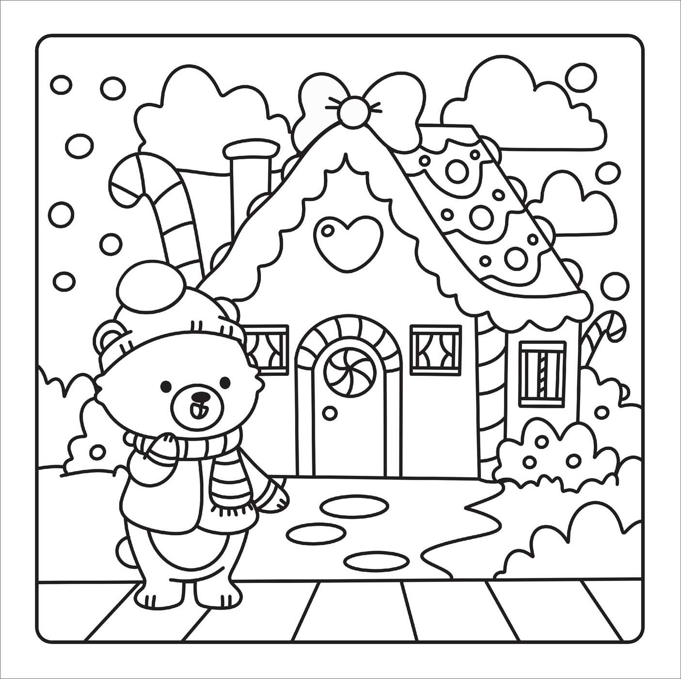Christmas Cuties Cozy Coloring