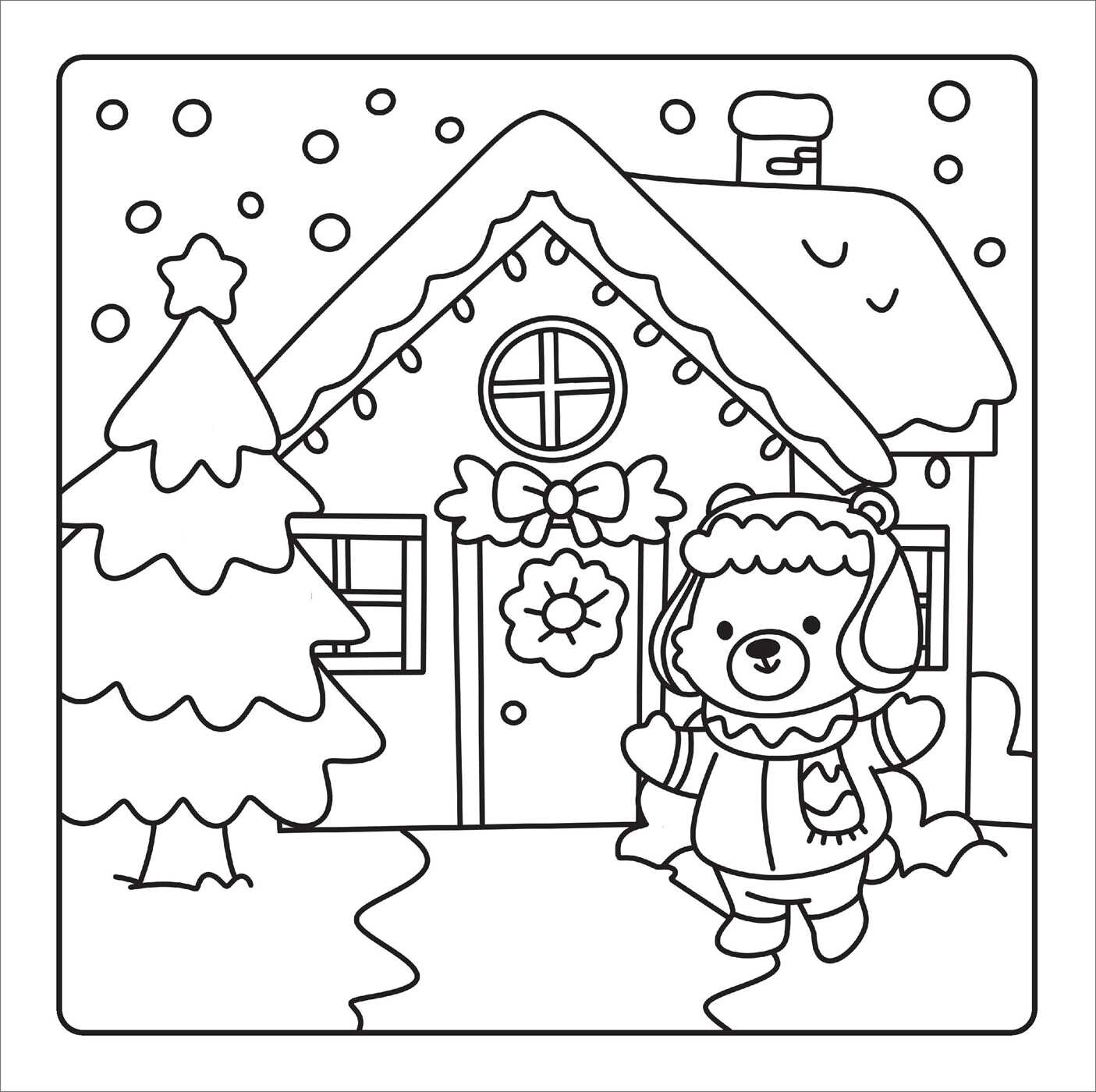 Christmas Cuties Cozy Coloring