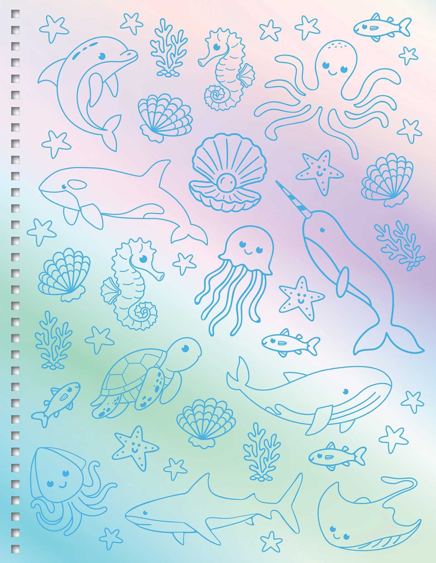 Velvet Art: Oceans Fuzzy Coloring