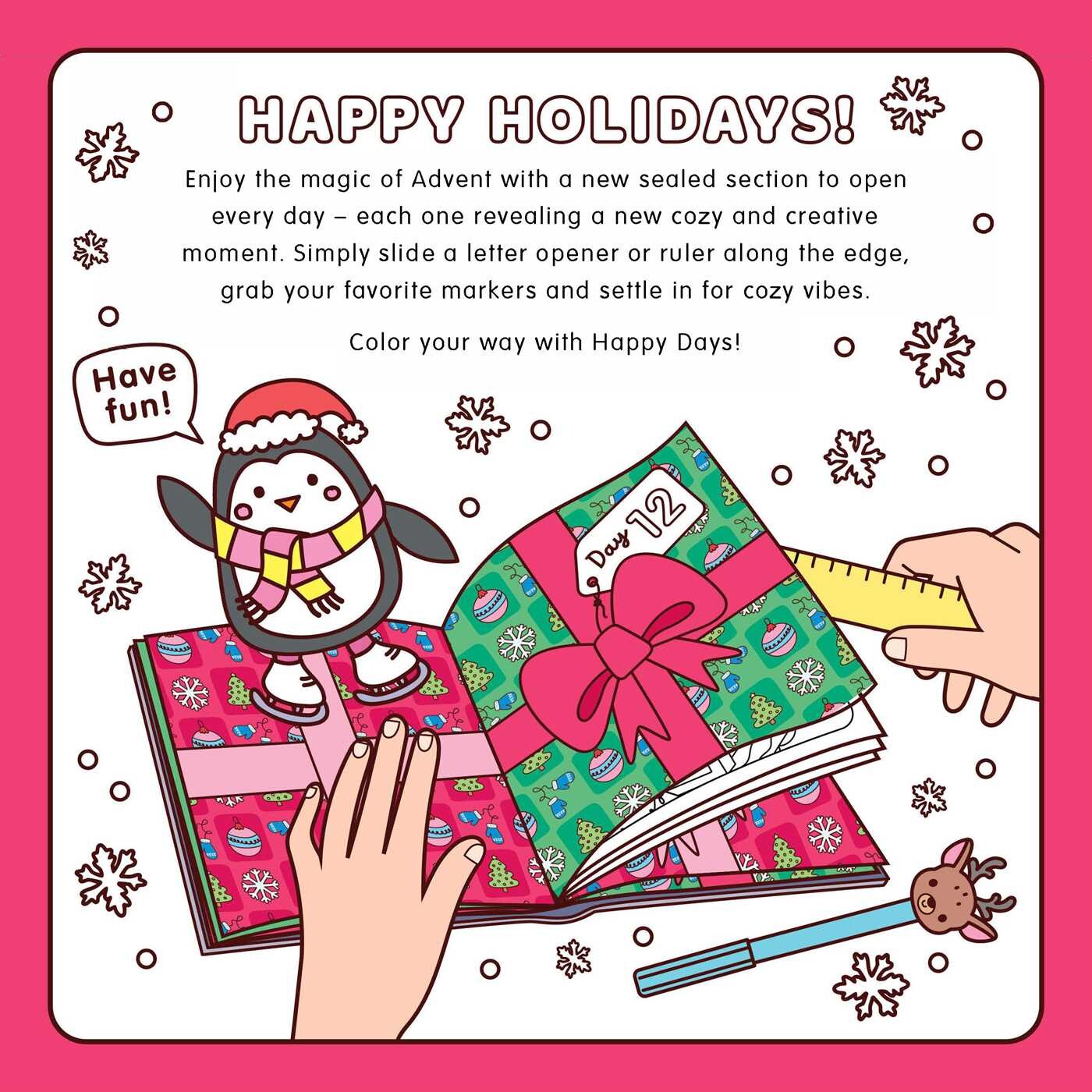 Cozy Christmas Advent Coloring Book