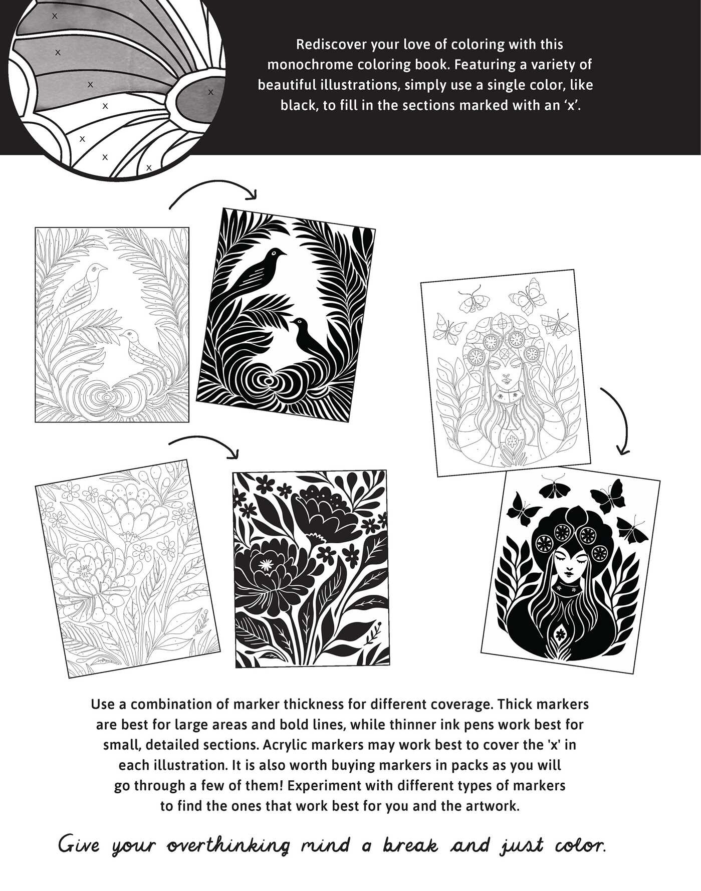 Monochrome Coloring Book