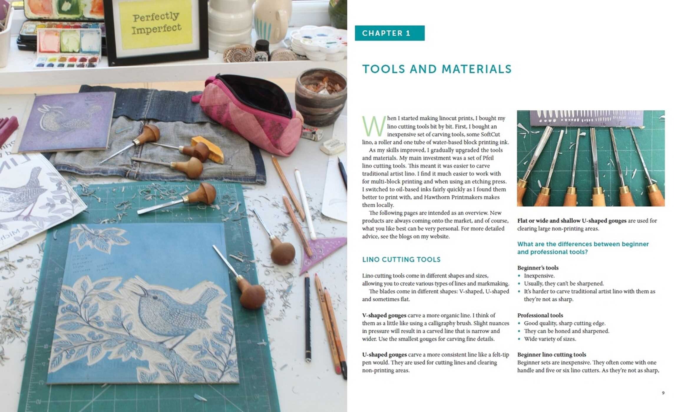 Printing Birds and Wildlife In Linocut