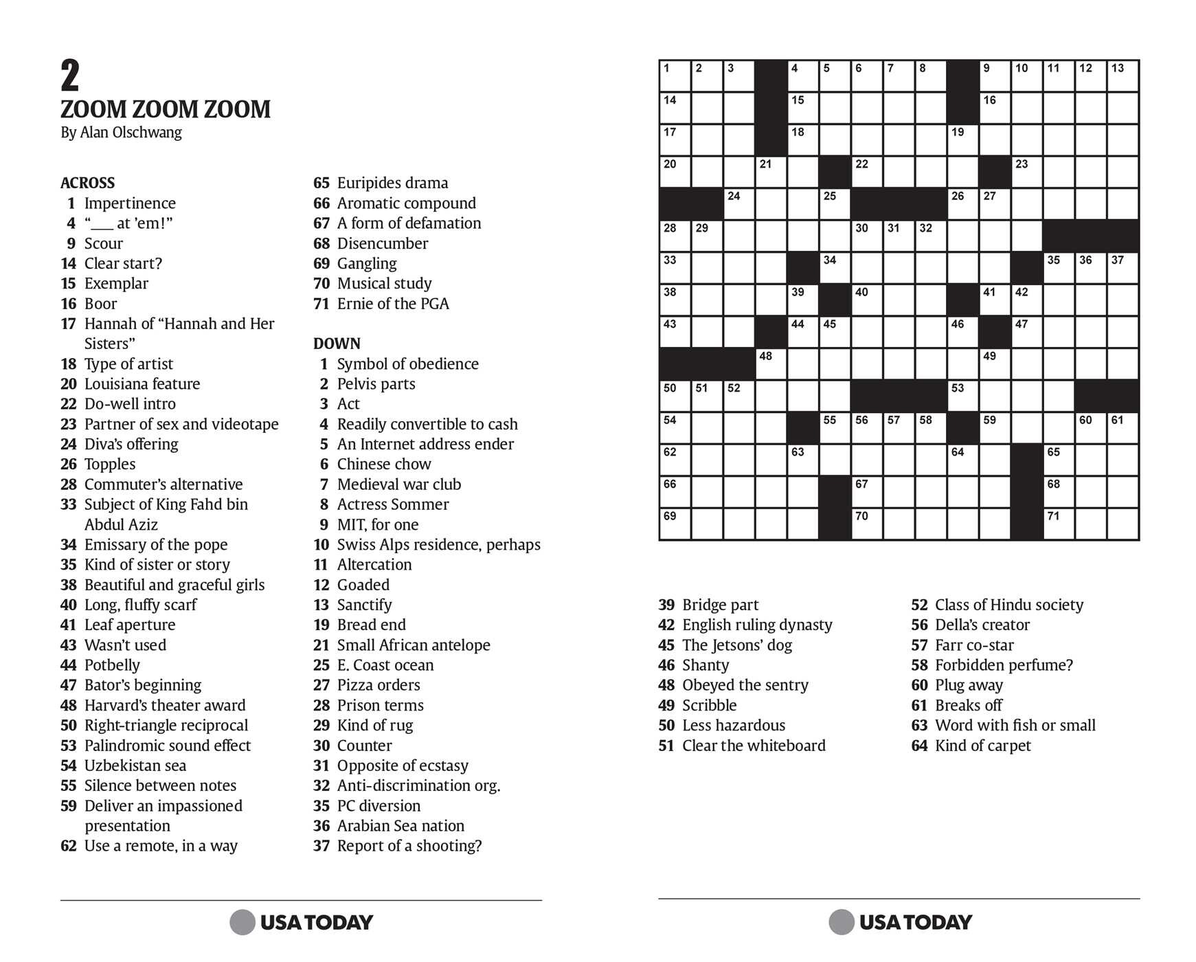 USA TODAY Crossword