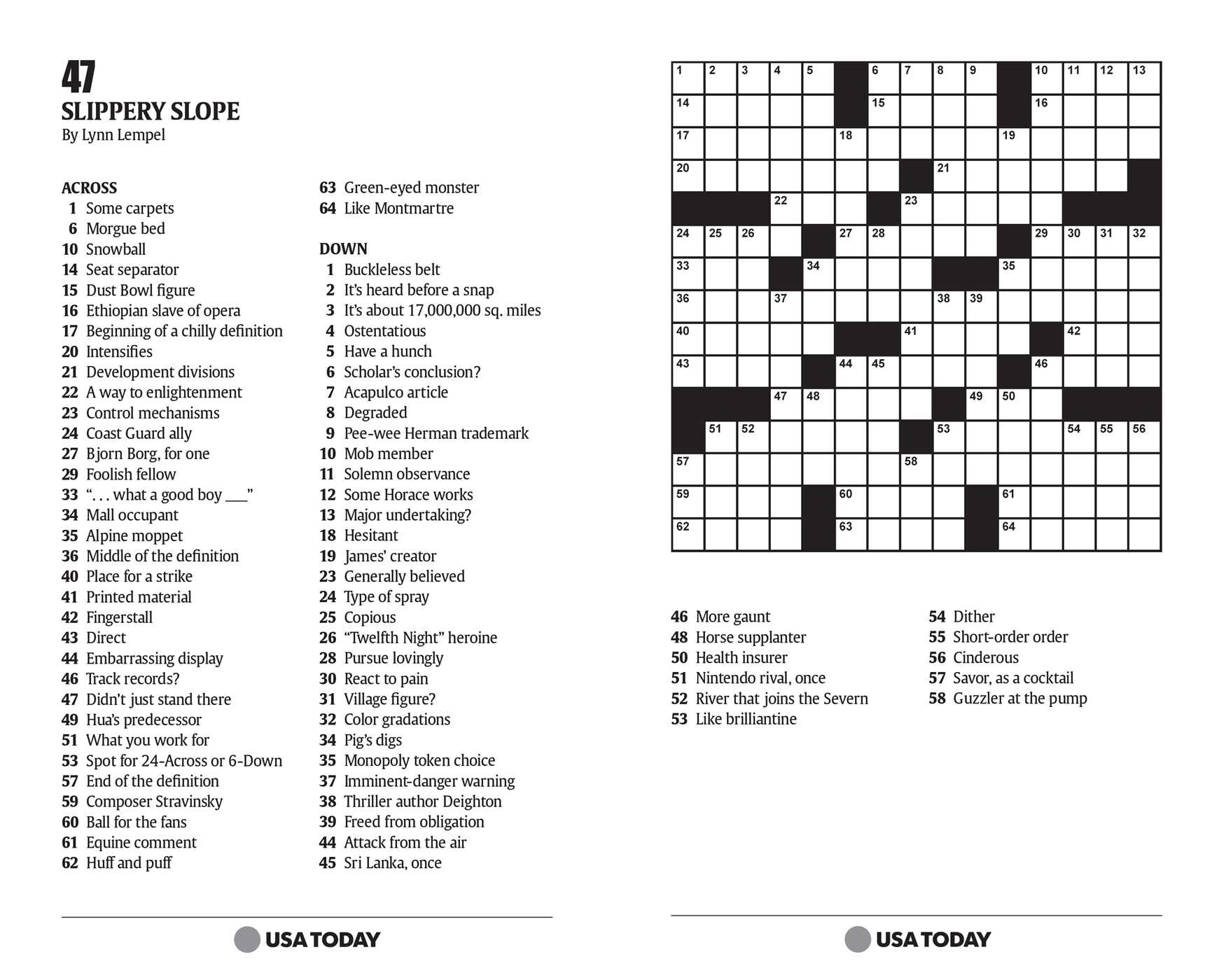 USA TODAY Crossword