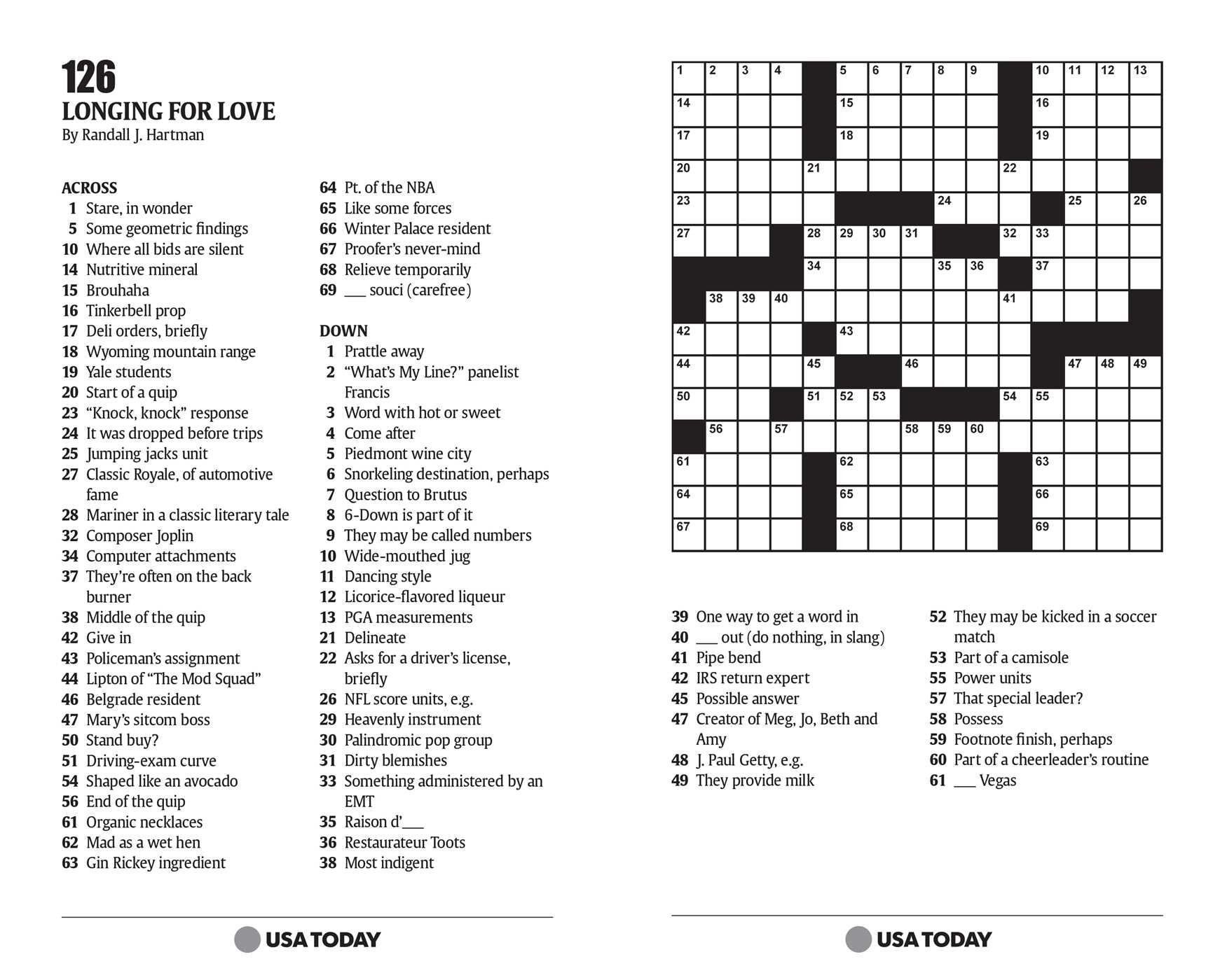 USA TODAY Crossword