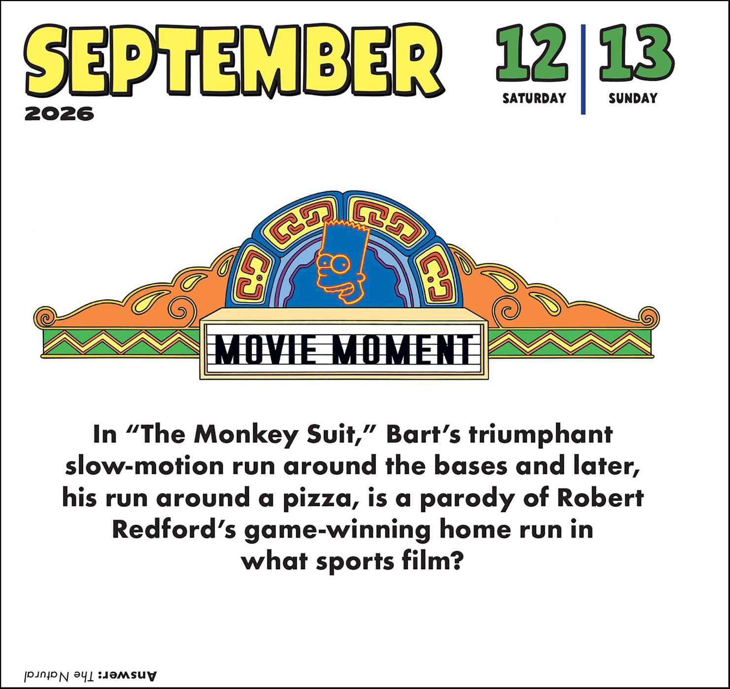 The Simpsons 2026 DaytoDay Calendar Book Summary & Video Official